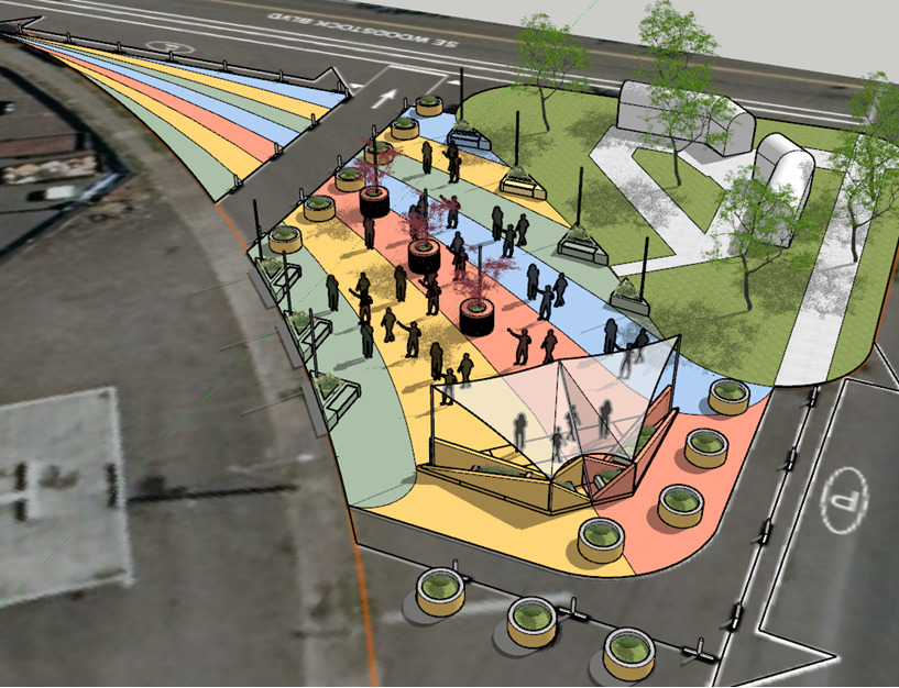 Paint the Arleta Triangle Square Saturday